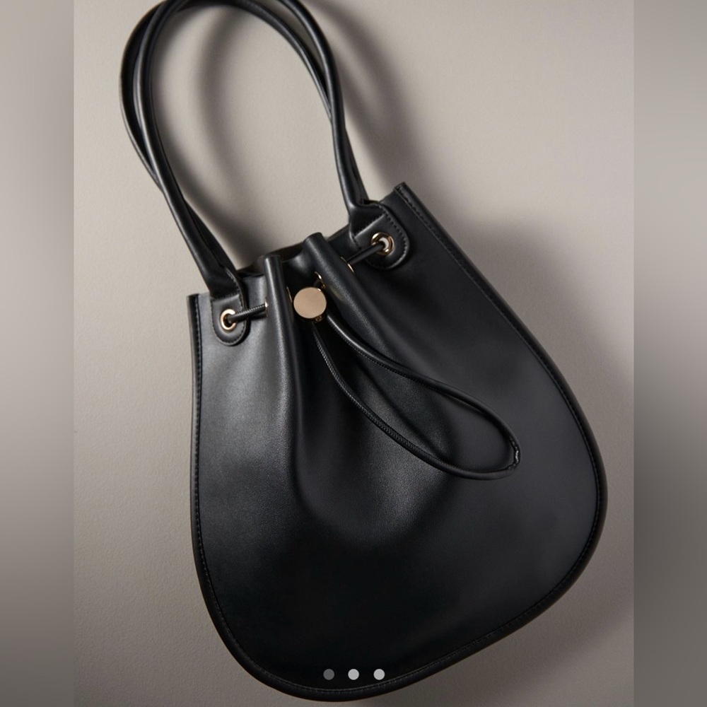 NWT Anthropologie Cinched rounded tote - Picture 2 of 8